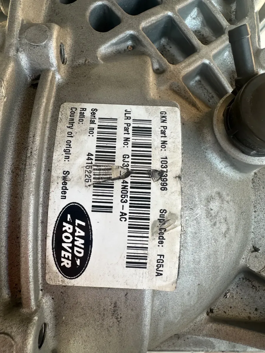 Range Rover Evoque 2.0 10373996 GJ324N053AC Defransiyel Orijinal – görsel 3